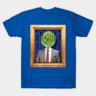 Artichoke Man in Vintage Frame T-Shirt